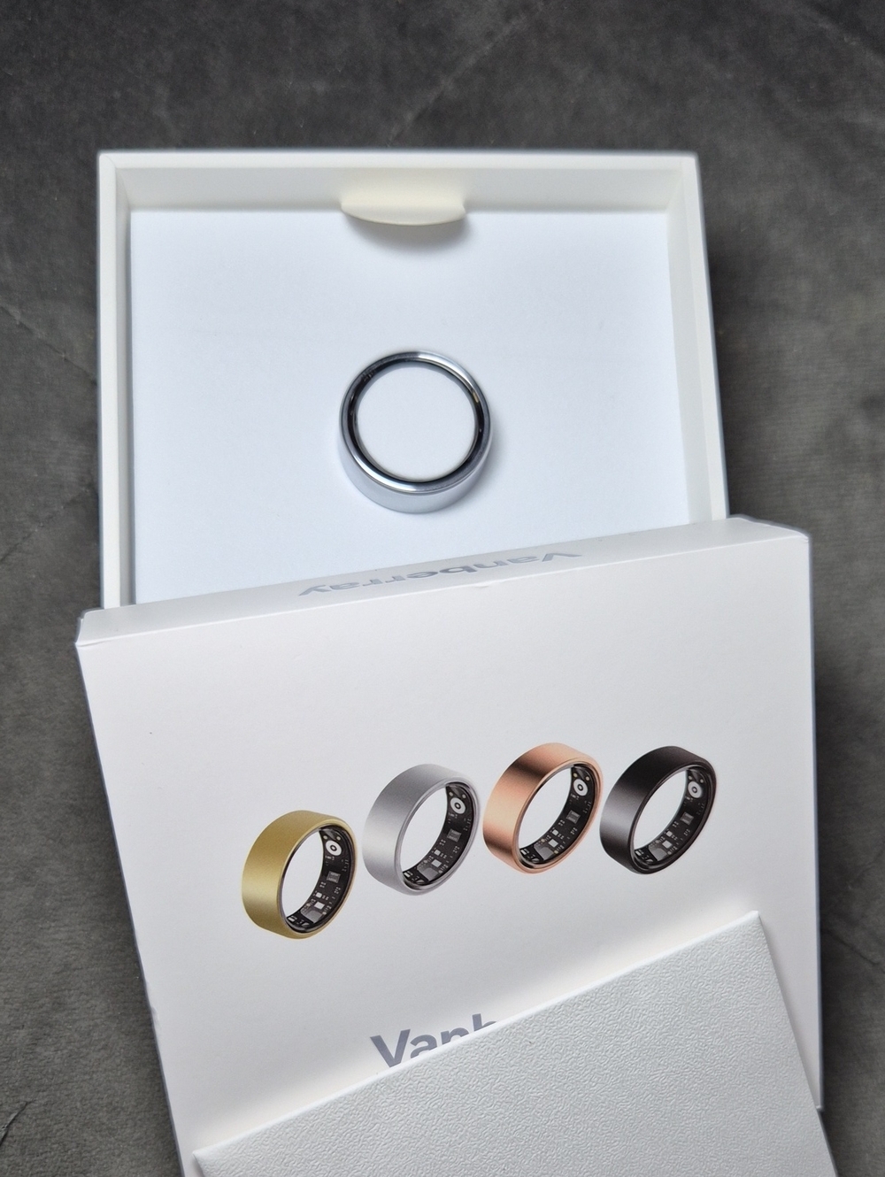 Smart Ring Sleep Tracker Size 9 (Silver) Unisex - Picture 5 of 7